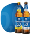 Abbildung Krombacher o,0% Pils Alkoholfrei und o,0% Radler Alkoholfrei.
