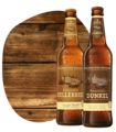 Abbildung Krombacher Naturtrübes Kellerbier und Naturtrübes Dunkel.