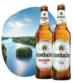 Abbildung Krombacher Pils und Krombacher Alkoholfrei.
